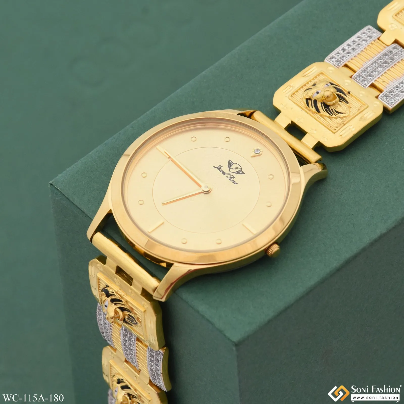 1 Gram Gold Plated Designer Design Best Quality Watch for Men - Style A180