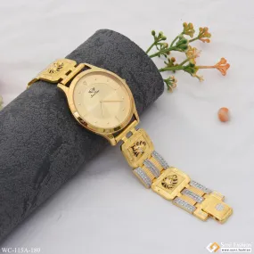 1 Gram Gold Plated Designer Design Best Quality Watch for Men - Style A180