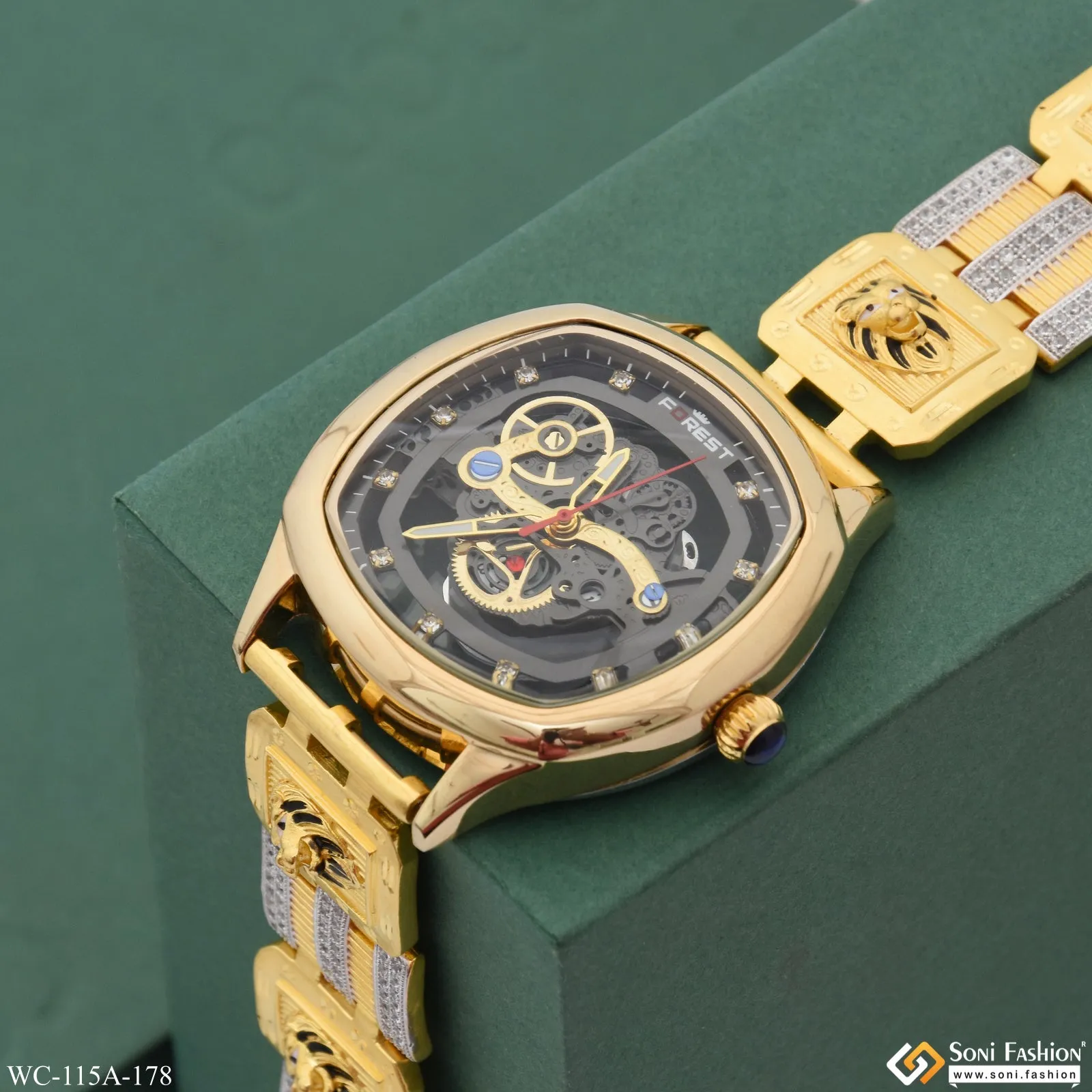 1 Gram Gold Plated Exciting Design High-Quality Watch for Men - Style A178