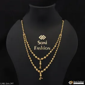 1 Gram Gold Plated Glamorous Design Funky Design Necklace for Lady - Style A397