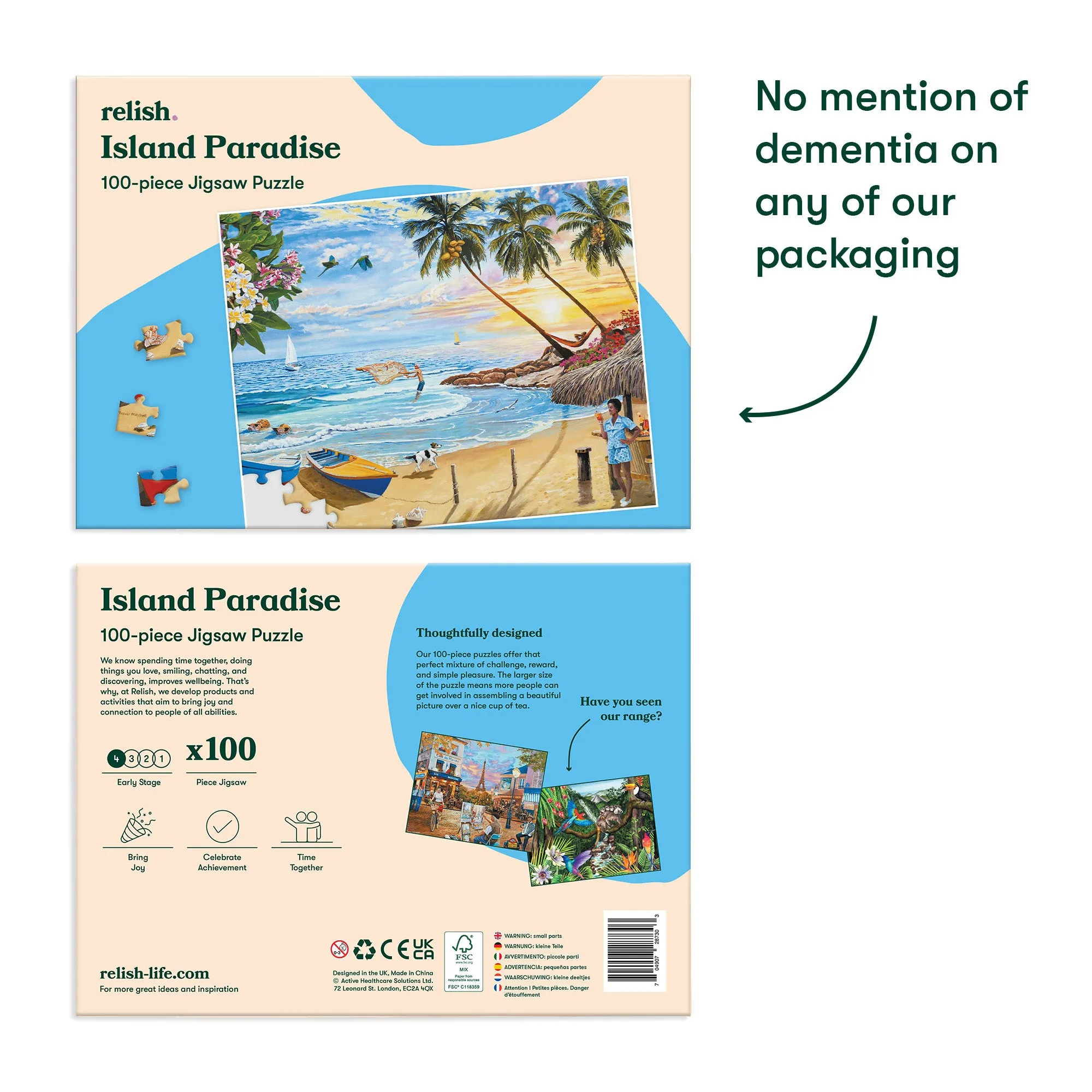 100 Piece Jigsaw Puzzle - Island Paradise - VAT Free