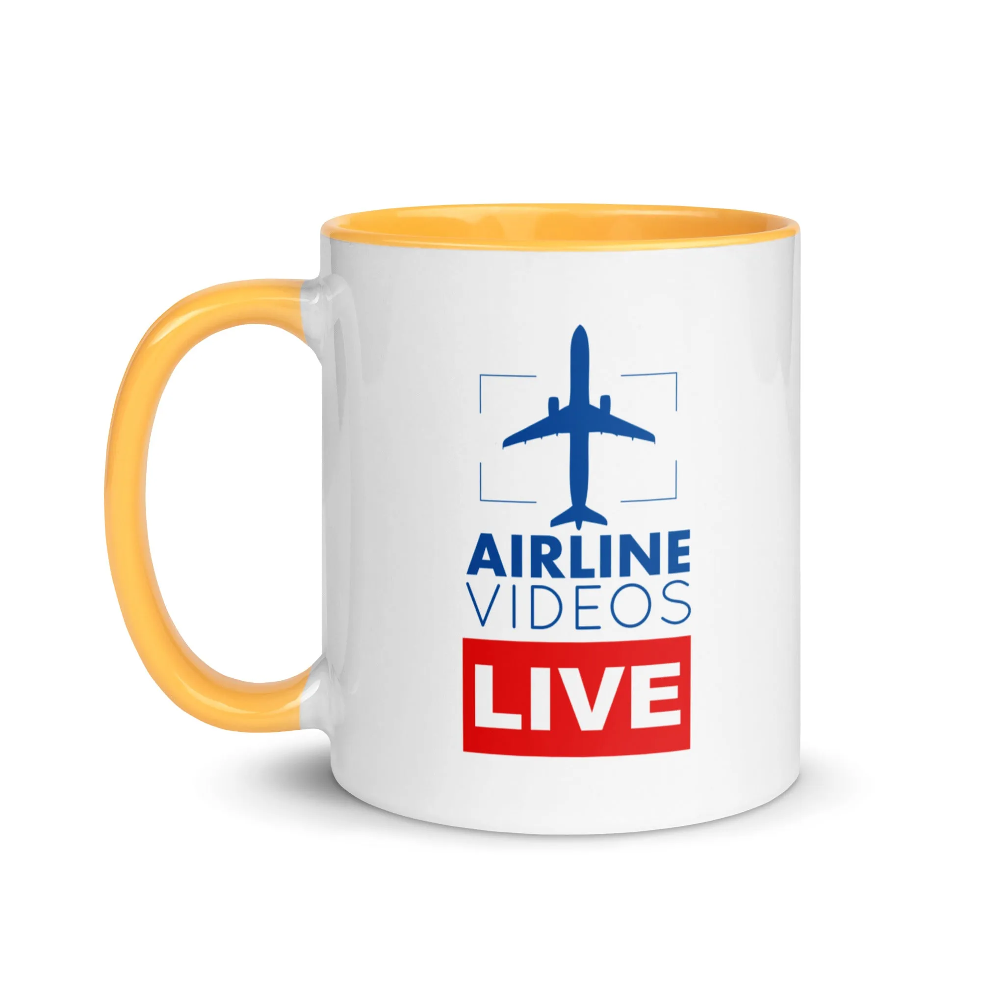 AIRLINE VIDEOS LIVE Mug with Color Inside