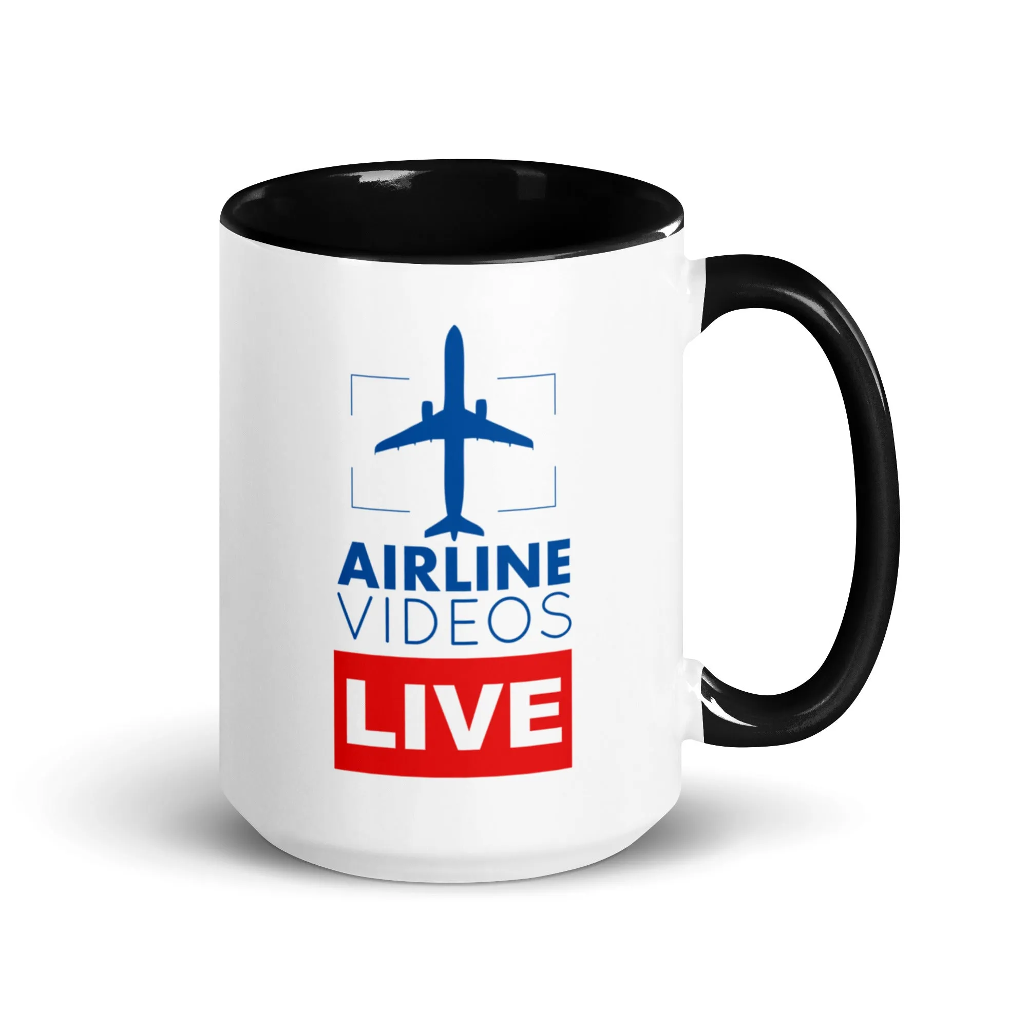 AIRLINE VIDEOS LIVE Mug with Color Inside