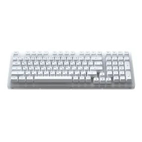 AKKO ACR98 COMBO RGB HOT-SWAPPABLE ACRYLIC MECHANICAL KEYBOARD BLACK ON WHITE (JELLY WHITE SWITCH)