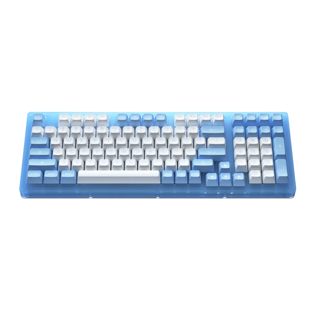 AKKO ACR98 COMBO RGB HOT-SWAPPABLE ACRYLIC MECHANICAL KEYBOARD DOLL OF THE PRINCESS (JELLY BLUE SWITCH)