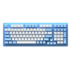 AKKO ACR98 COMBO RGB HOT-SWAPPABLE ACRYLIC MECHANICAL KEYBOARD DOLL OF THE PRINCESS (JELLY BLUE SWITCH)