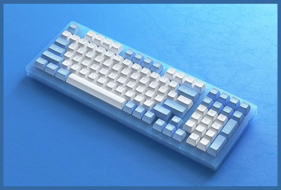 AKKO ACR98 COMBO RGB HOT-SWAPPABLE ACRYLIC MECHANICAL KEYBOARD DOLL OF THE PRINCESS (JELLY BLUE SWITCH)