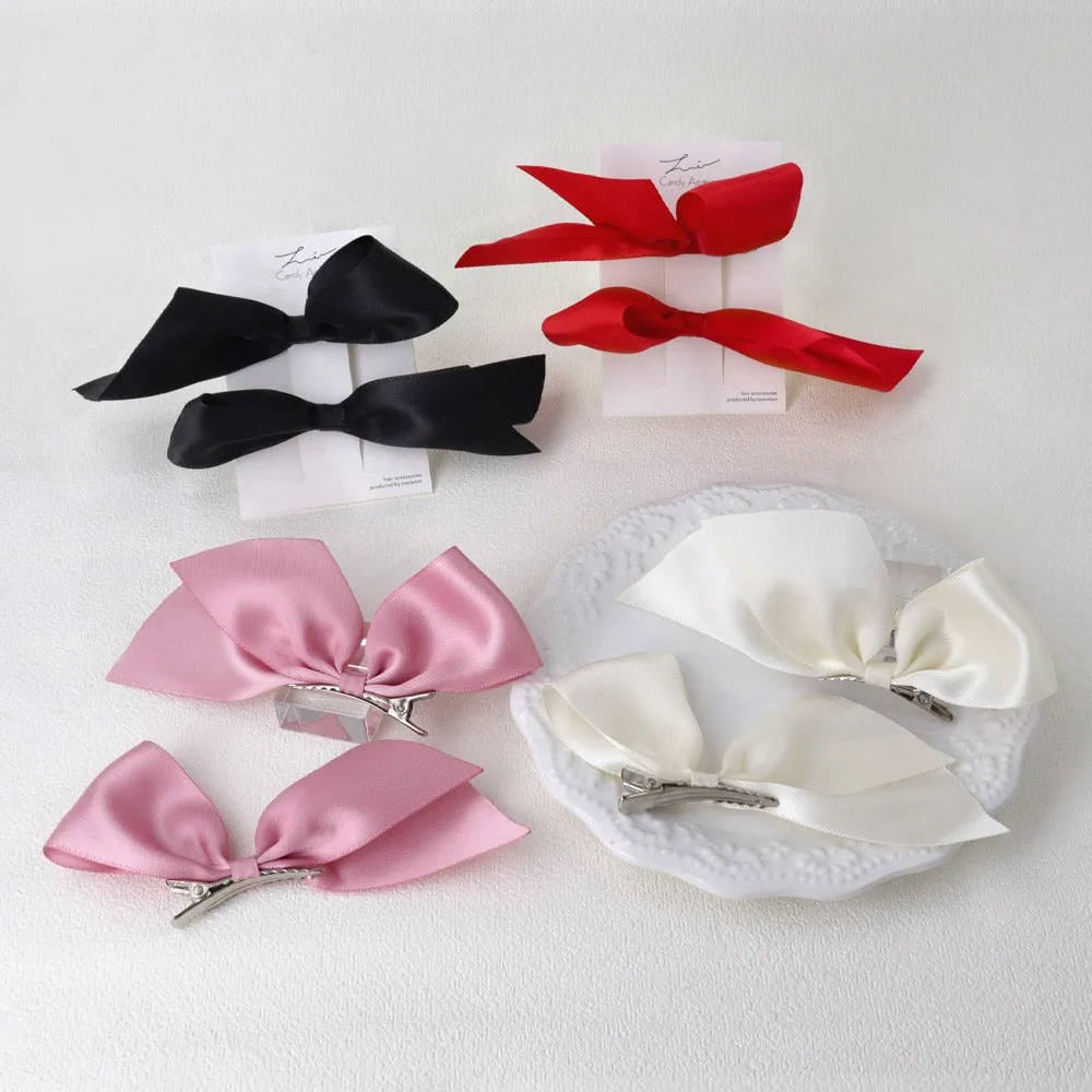 Asymmetrical Bow Pinch Clip Set