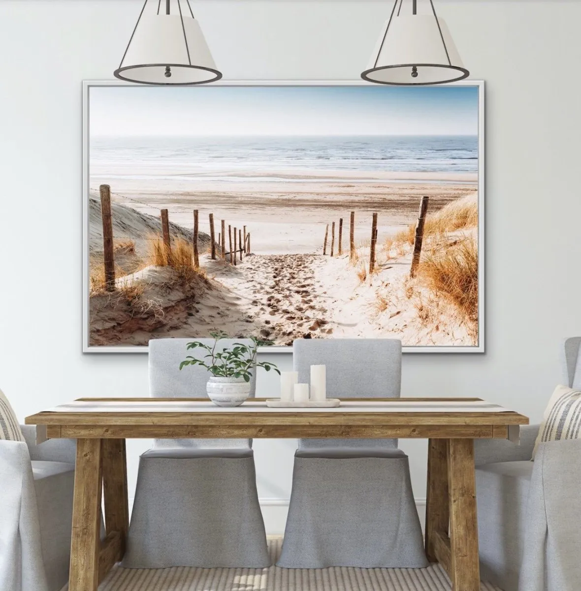 Beach Access - Photographic Beach Print on Canvas or Paper