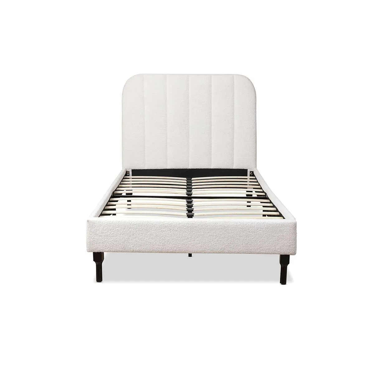 Belinda Boucle Teddy King Single Bed - Ivory