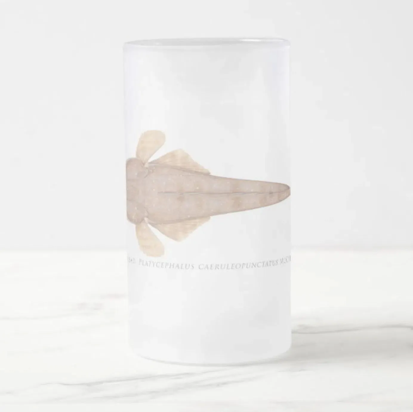 Bluespotted Flathead - Frosted Glass Stein