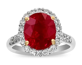 Burma Ruby Ring, 6.15 Carats