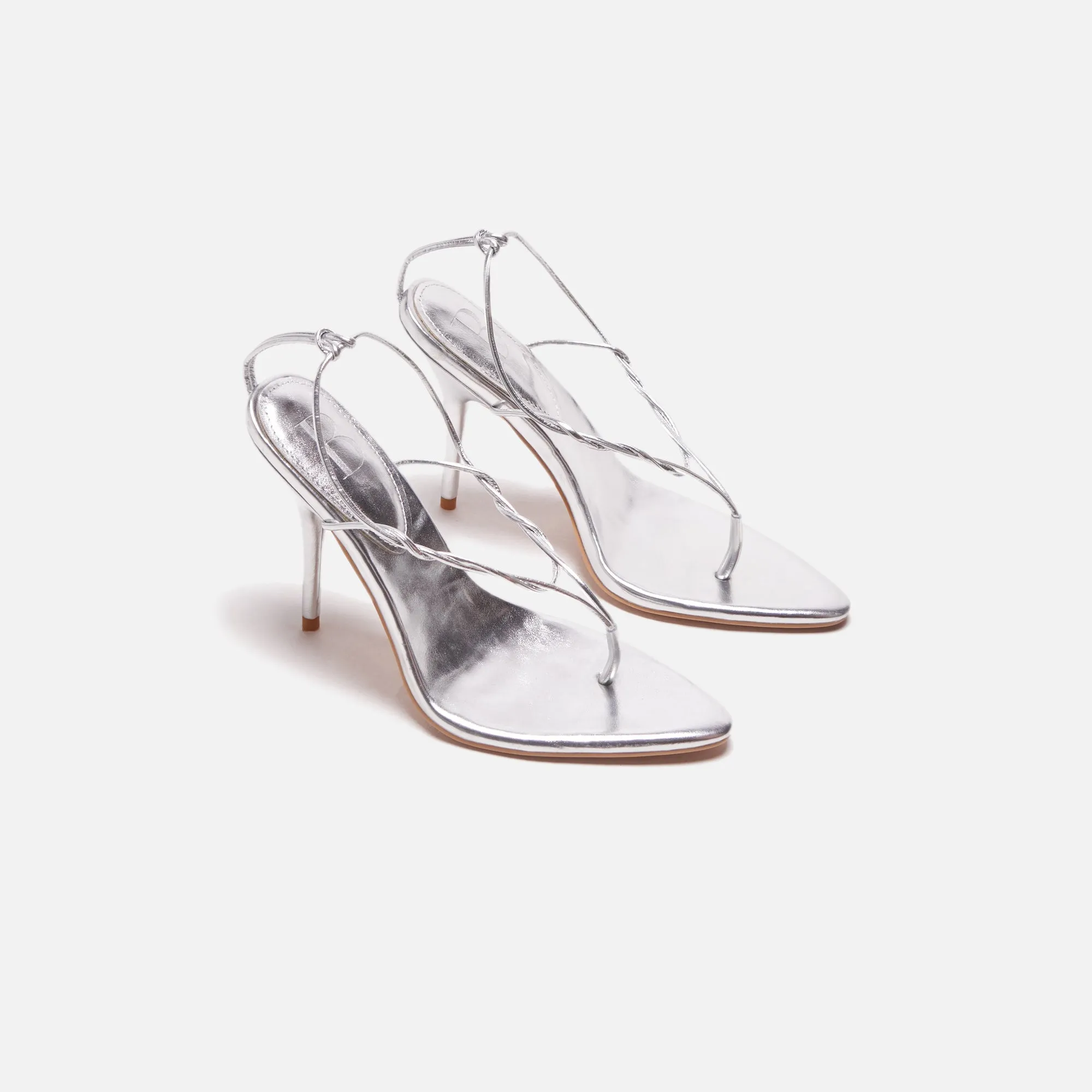 Bydose Mid Thong Sandal - Chrome