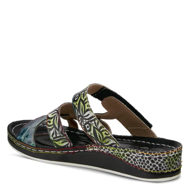 Caiman Slide Sandal in Black CLOSEOUTS