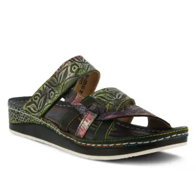 Caiman Slide Sandal in Black CLOSEOUTS