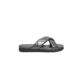 Cerruti 1881 Gray Sheepskin Women Women's Sandal