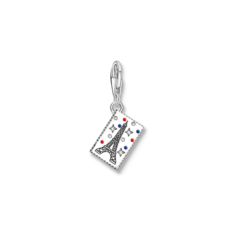 Charm Pendant Stamp with Eiffel Tower