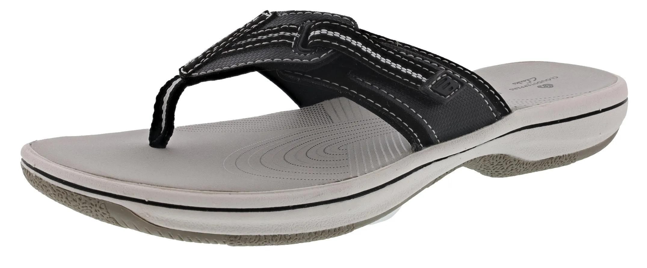 Clarks Women Cloudsteppers Walking Flip Flop Sandals Brinkley Jazz