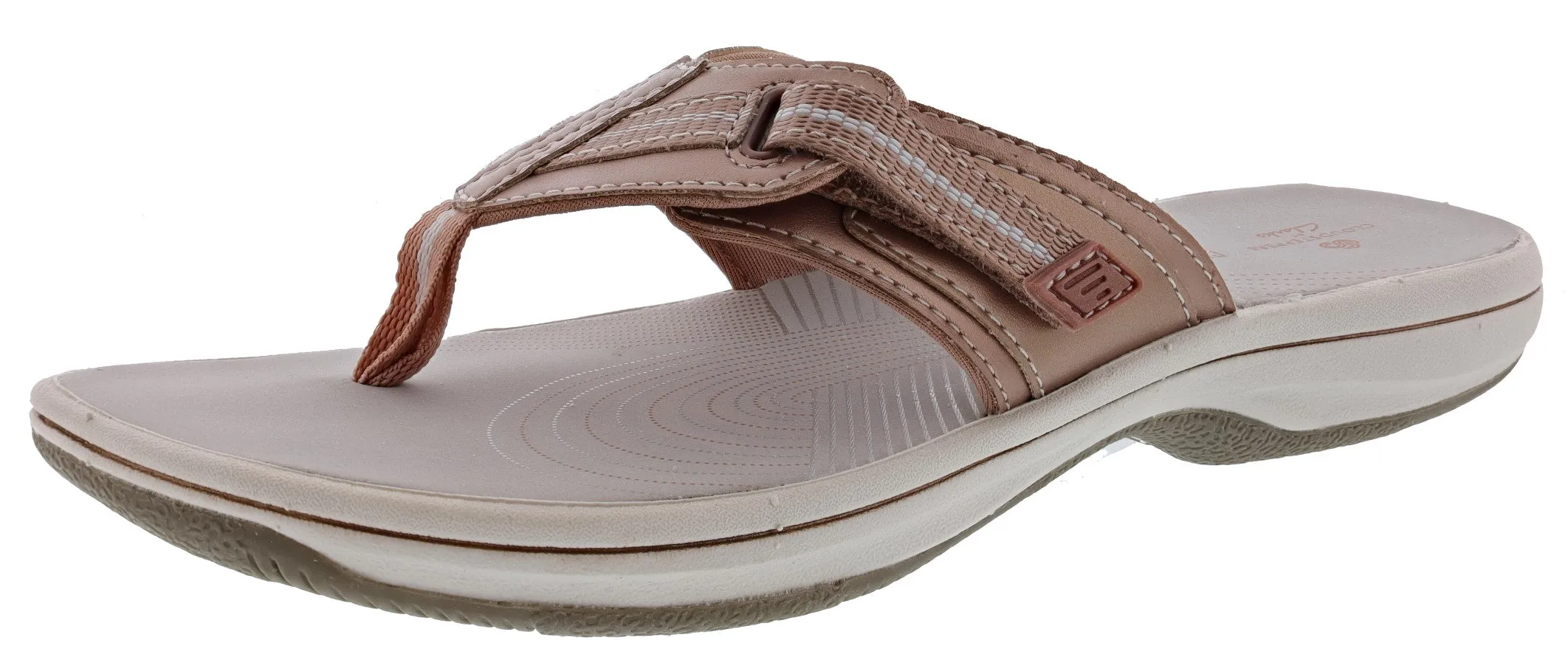 Clarks Women Cloudsteppers Walking Flip Flop Sandals Brinkley Jazz