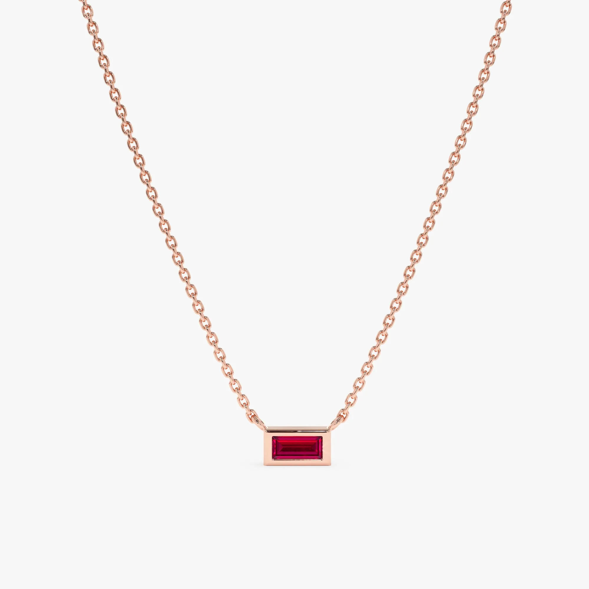 Dainty Ruby Necklace, Teresa