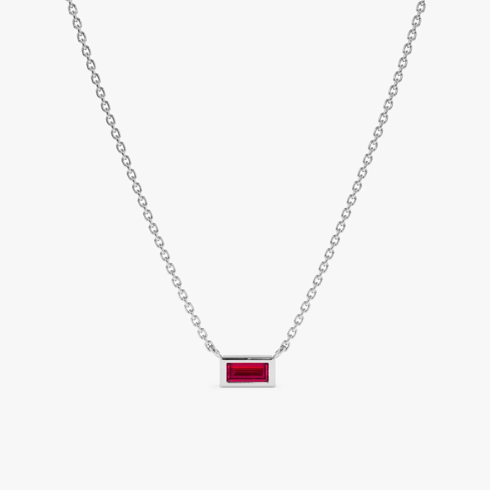 Dainty Ruby Necklace, Teresa