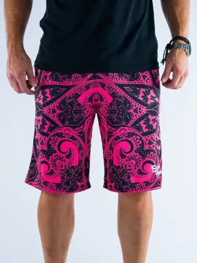 Electro Pink Mandala Shorts