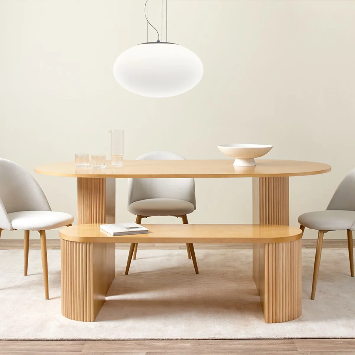 Eve 6 Seater Dining Table - Birch