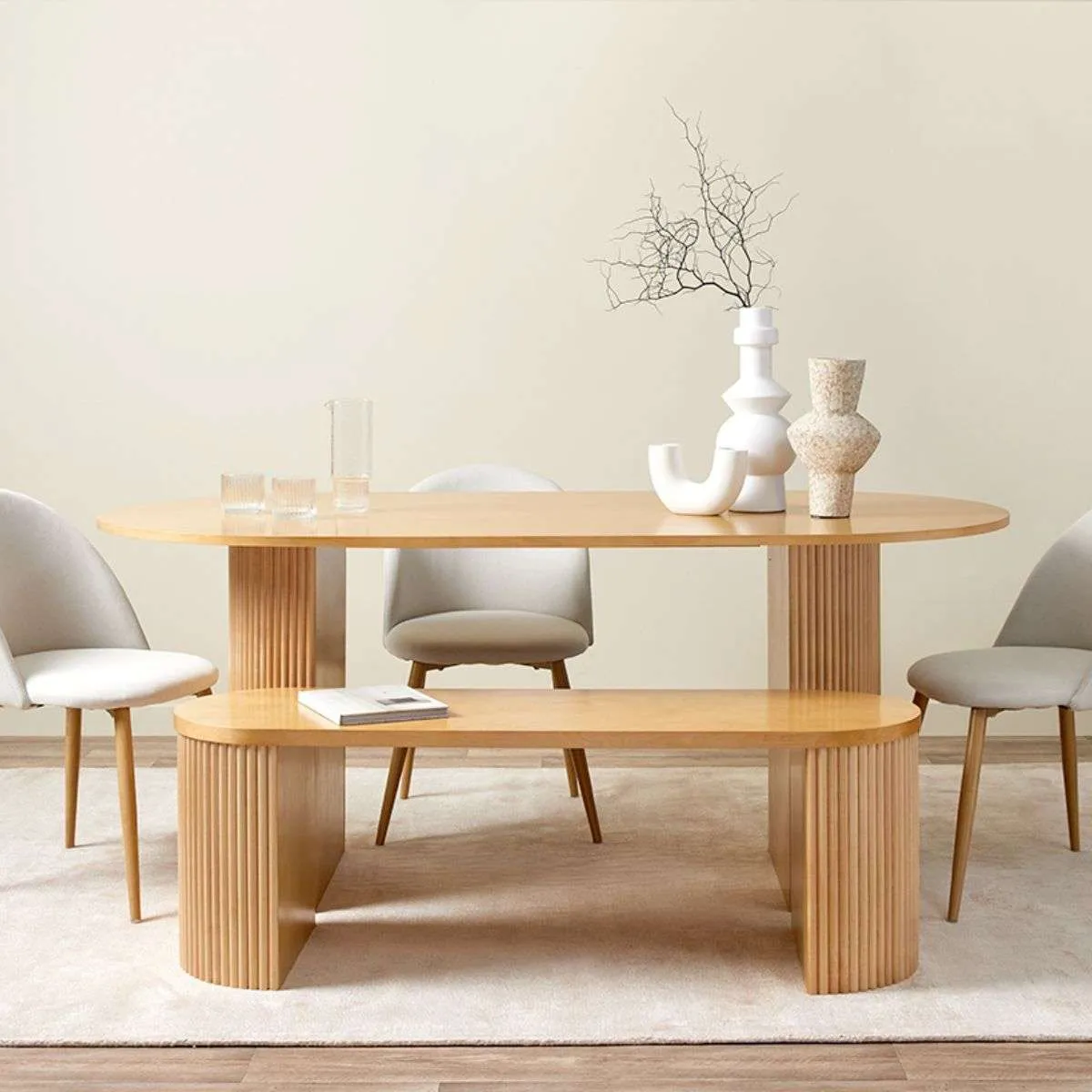 Eve 6 Seater Dining Table - Birch