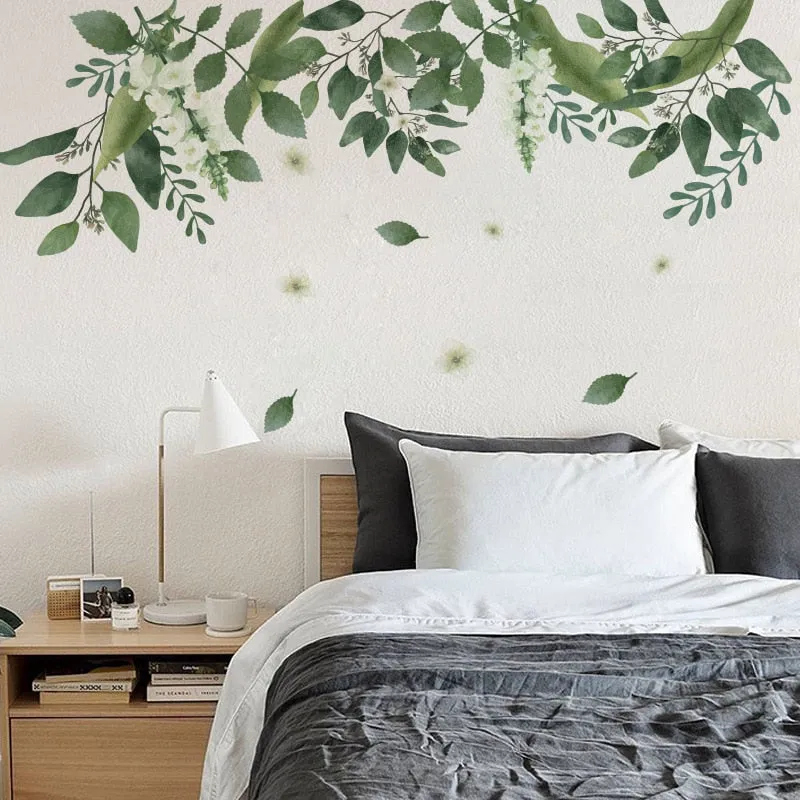 Flowers Bird Wall Stickers