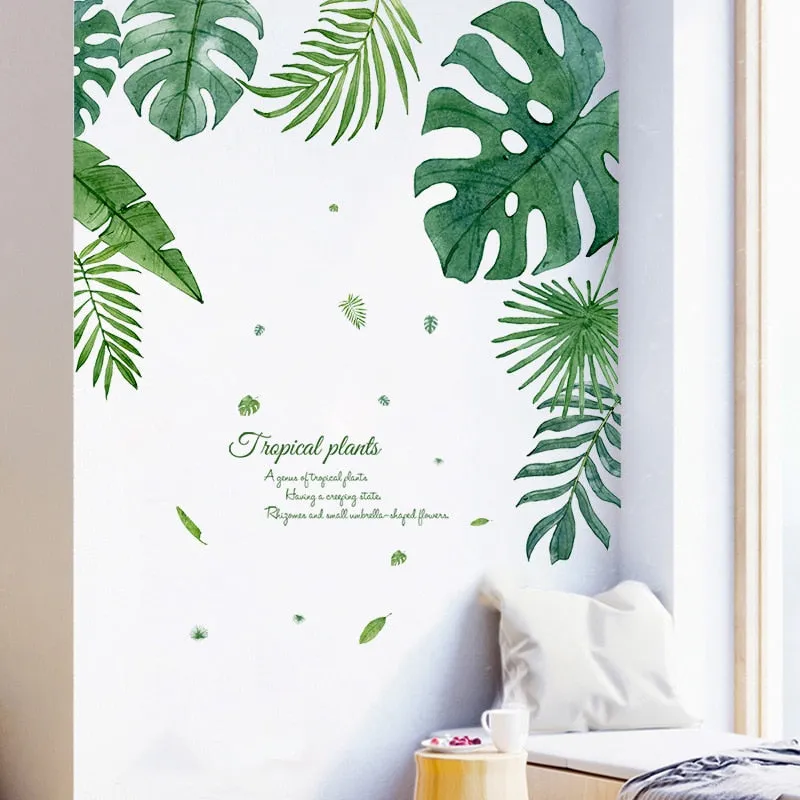 Flowers Bird Wall Stickers