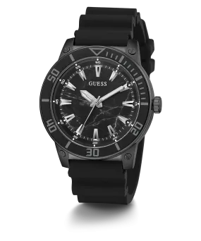 GUESS Mens Black Analog Watch