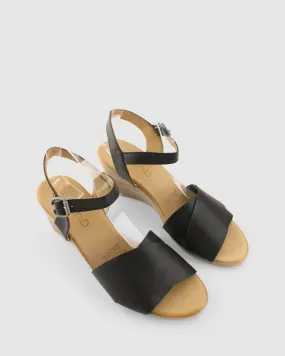 Josie Wedge Heel Black