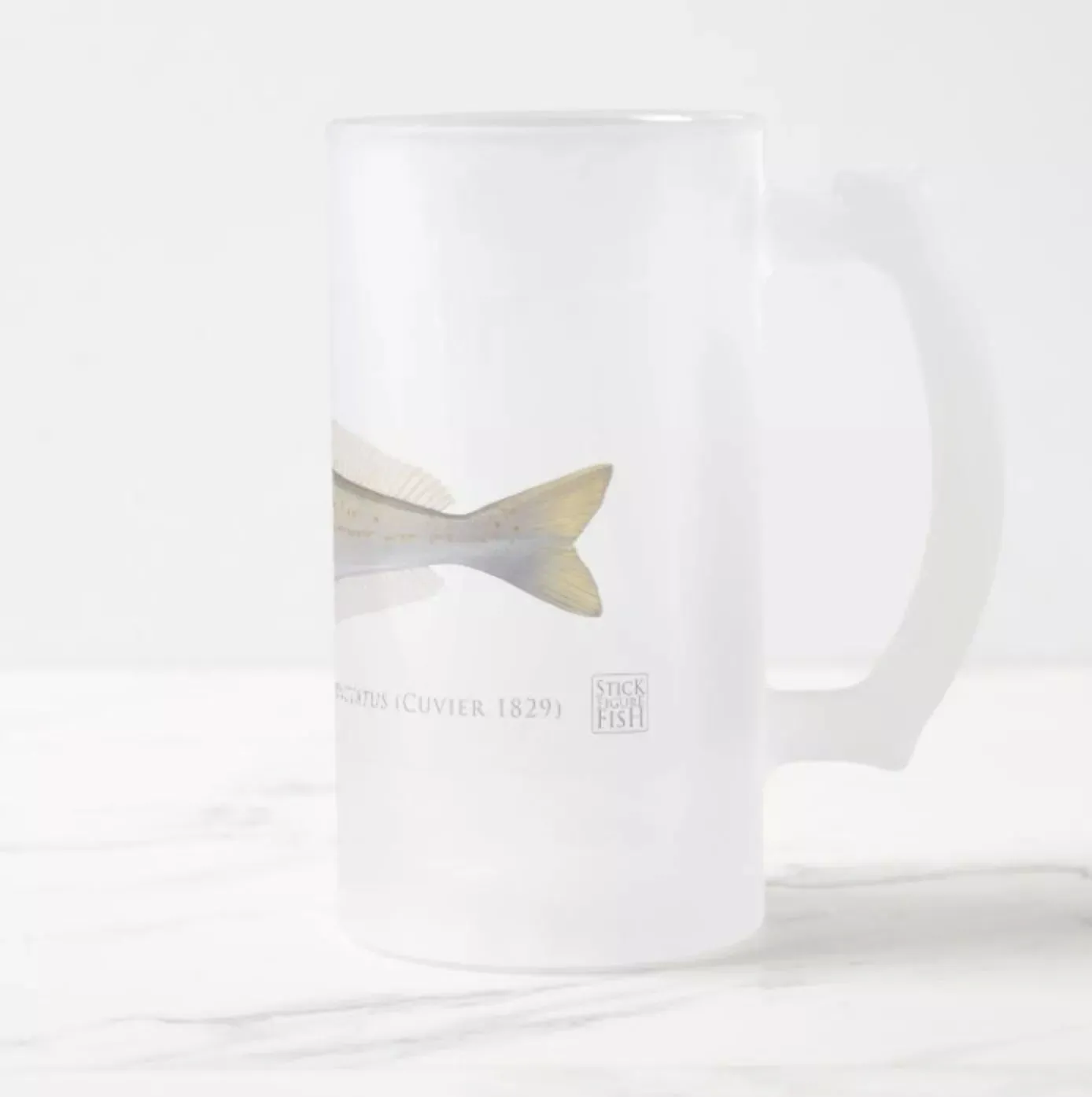 King George Whiting - Frosted Glass Stein