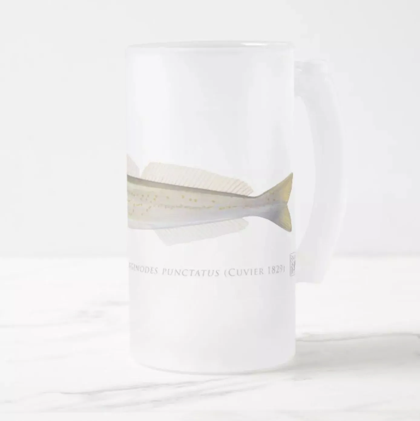 King George Whiting - Frosted Glass Stein