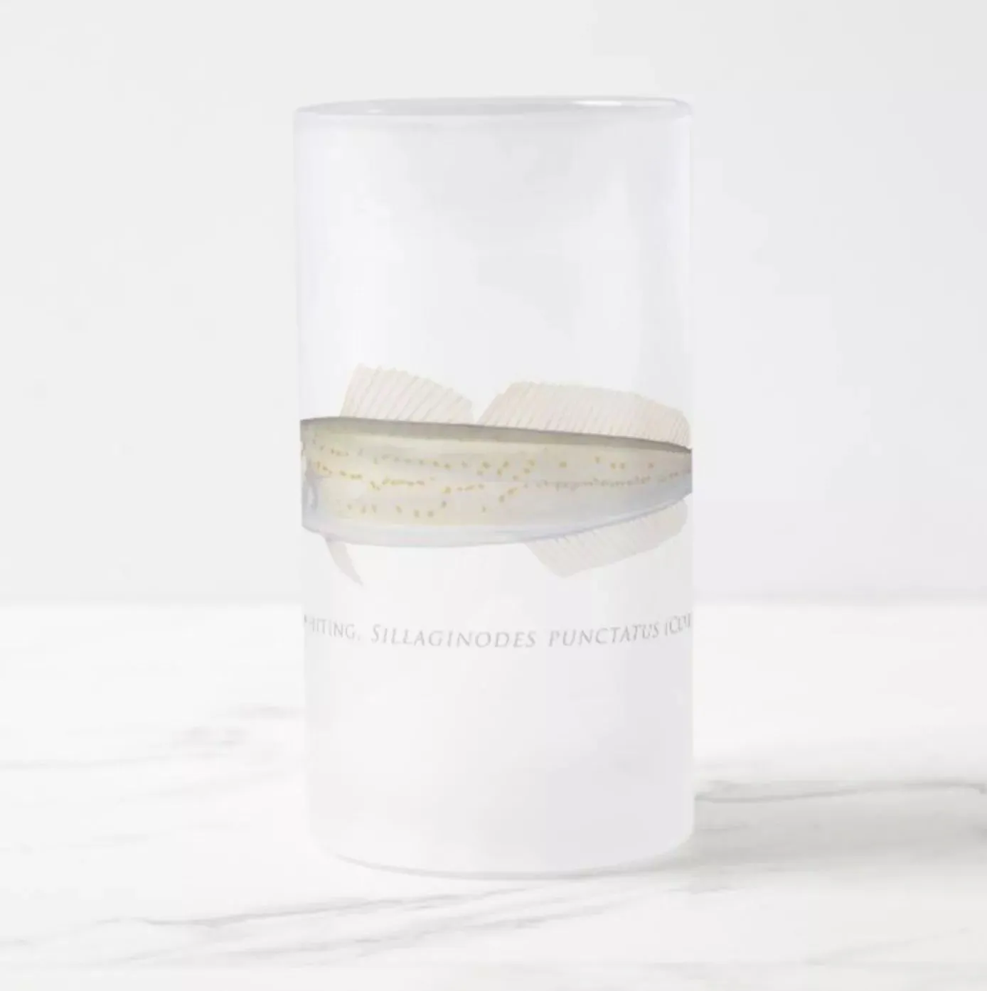 King George Whiting - Frosted Glass Stein