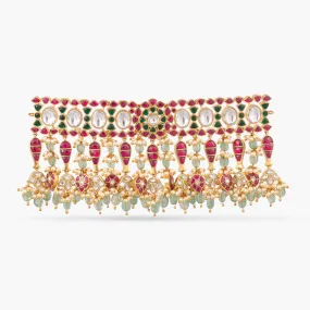 Madhvi Kempu Jadau Silver Choker Necklace