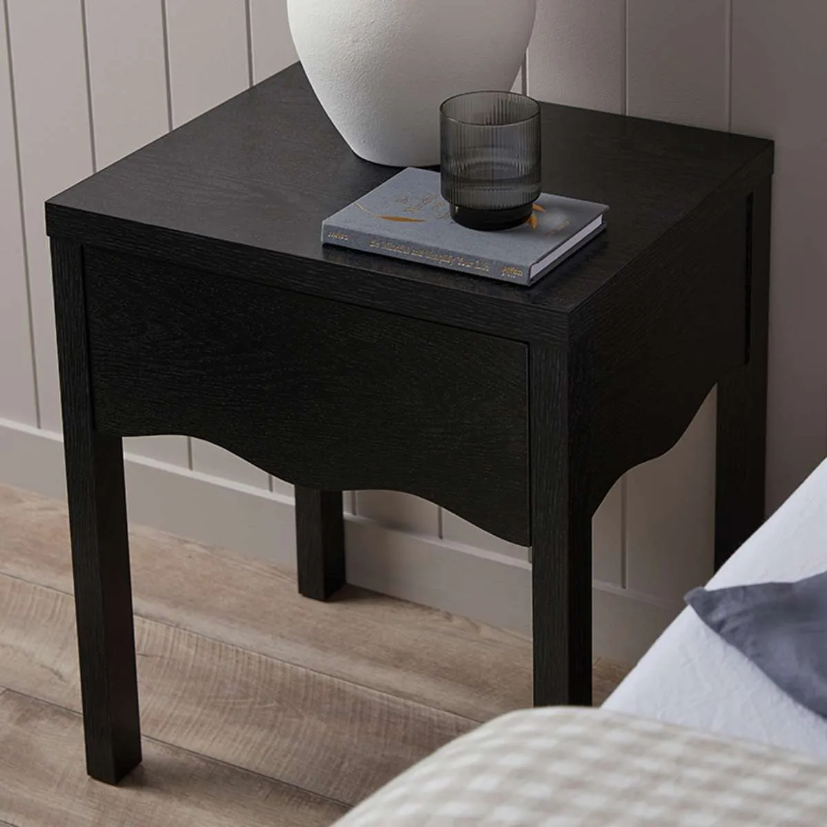 Malena Bedside Table - Black