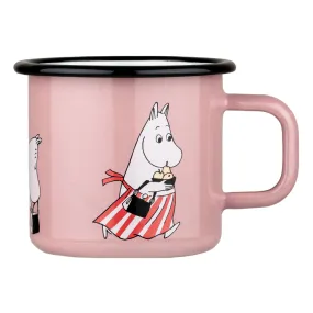 Moomin Enamel Mug 3.7 dl Moominmamma Retro Pink