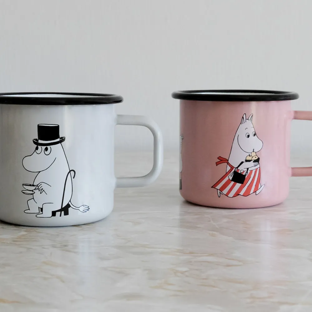 Moomin Enamel Mug 3.7 dl Moominmamma Retro Pink