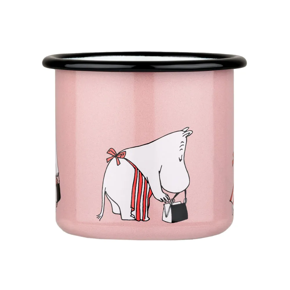 Moomin Enamel Mug 3.7 dl Moominmamma Retro Pink