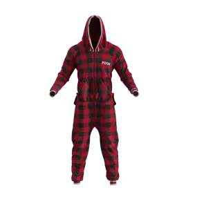 Pook Onesie - Red (Adult Unisex)