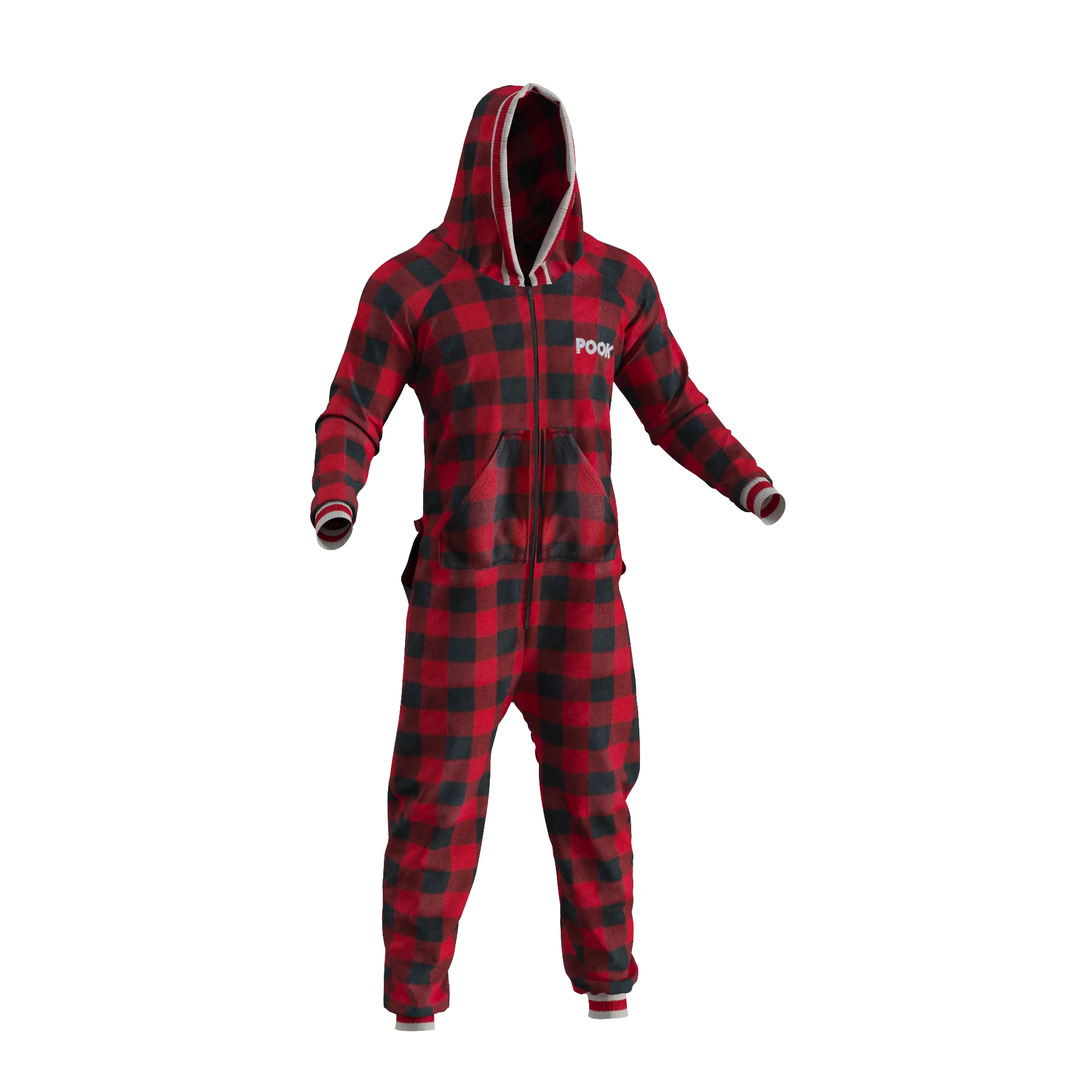 Pook Onesie - Red (Adult Unisex)