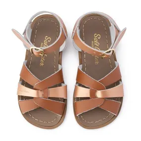 Salt Water Sandals Original Mash-Up - Rose Gold/Tan