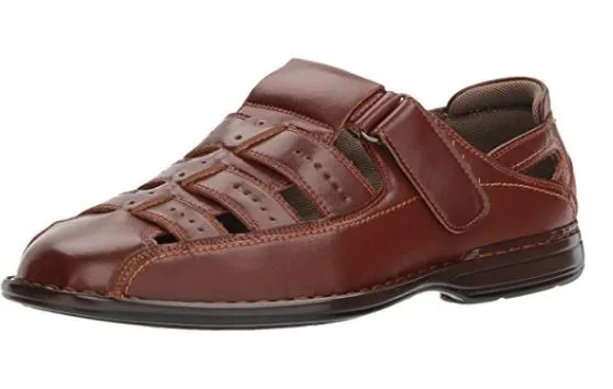 Stacy Adams Men's Bridgeport Closed Toe Fisherman Sandal Brown