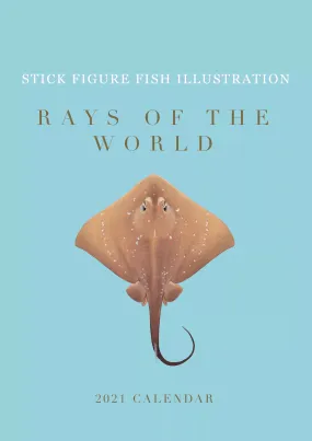 Stick Figure Fish 2021 Calendar - Rays of the world