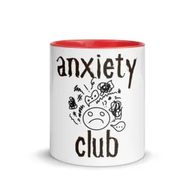 The Anxiety Club Mug with Color Inside