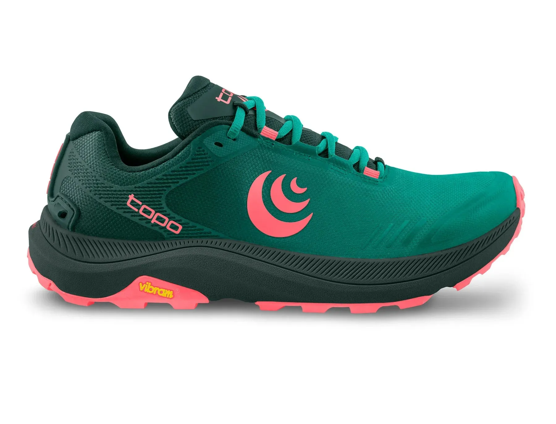 Topo Athletic Women's MT 5 Trail Runner - Emerald/Pink