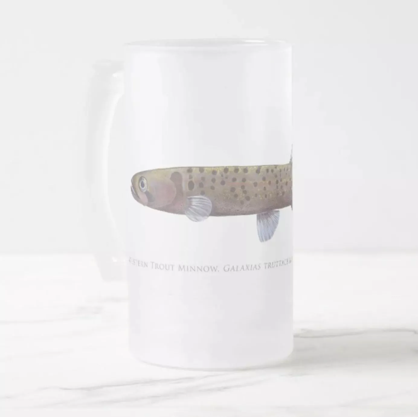 Western Trout Minnow - Frosted Glass Stein