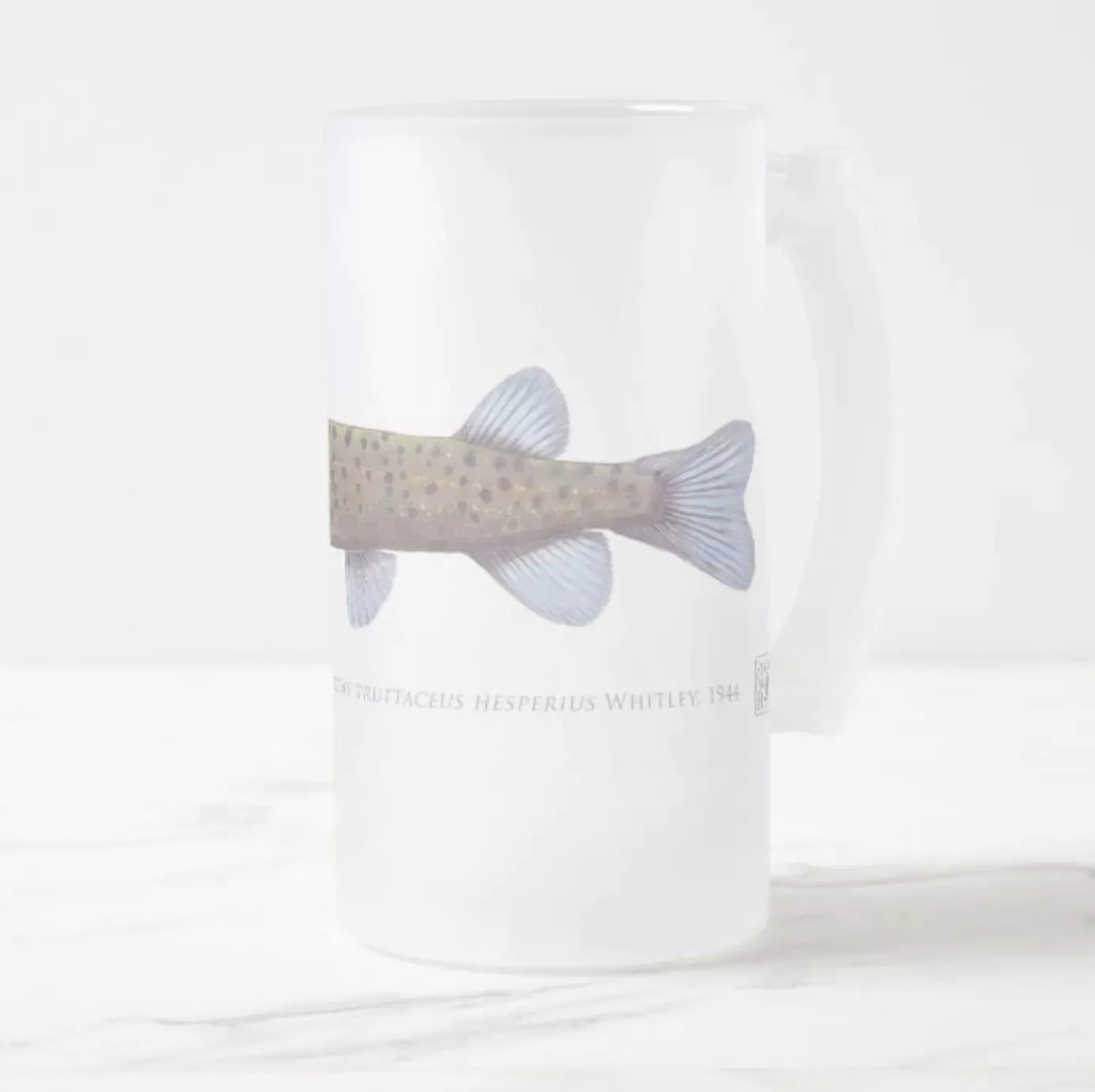 Western Trout Minnow - Frosted Glass Stein