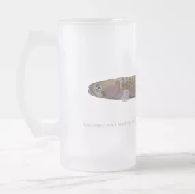 Western Trout Minnow - Frosted Glass Stein